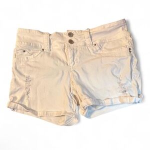 Classic White Denim Jean Shorts